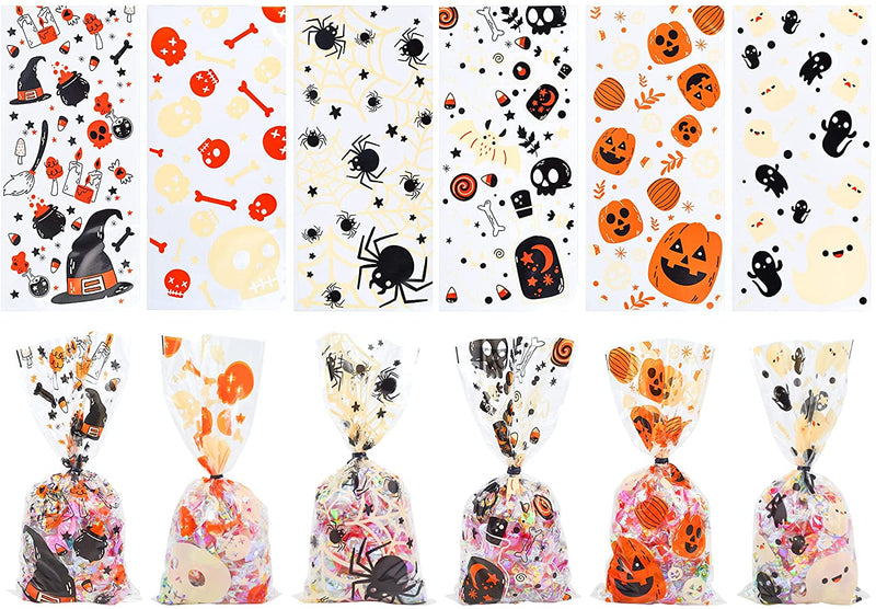 Repetitive Patterns Halloween Treat Bag,150 Pcs