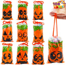 Orange Candy Bags with Pumpkin Face Designs, 108 Pcs