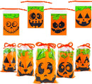 Orange Candy Bags with Pumpkin Face Designs, 108 Pcs