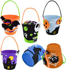 6 Pcs Halloween Felt Bucket, Assorted Design
