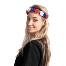 Patriotic Flower Headbands, 6 Pcs