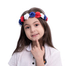 Patriotic Flower Headbands, 6 Pcs