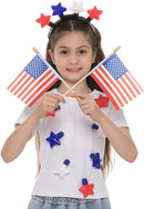 LED Necklaces, LED Headbands, and Flags, 9 Pcs