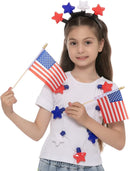 LED Necklaces, LED Headbands, and Flags, 9 Pcs