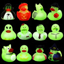 12pcs Halloween Duckies Glow in the Dark  for Fun Bath