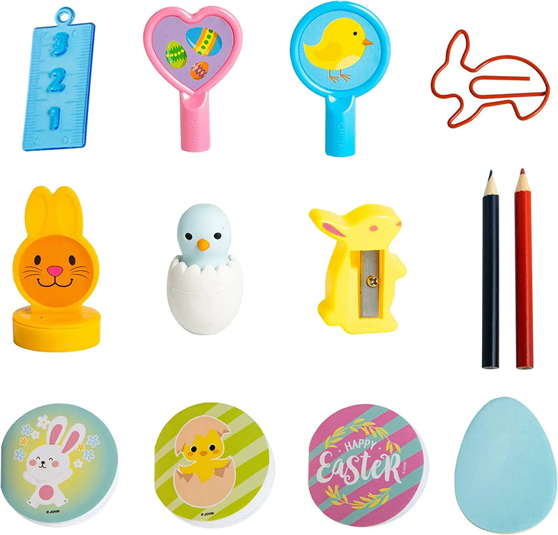 132Pcs Toys Sets Prefilled Easter Eggs