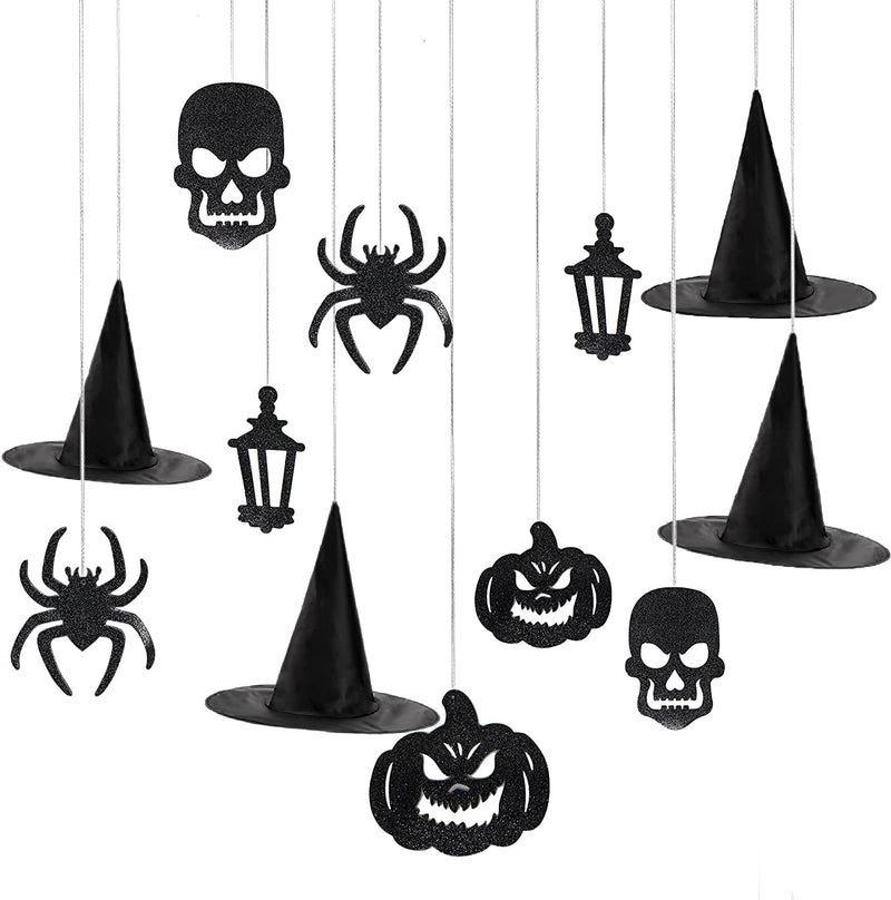 Spooky residence Hanging Decorations and Witch Hats, 25 Pcs