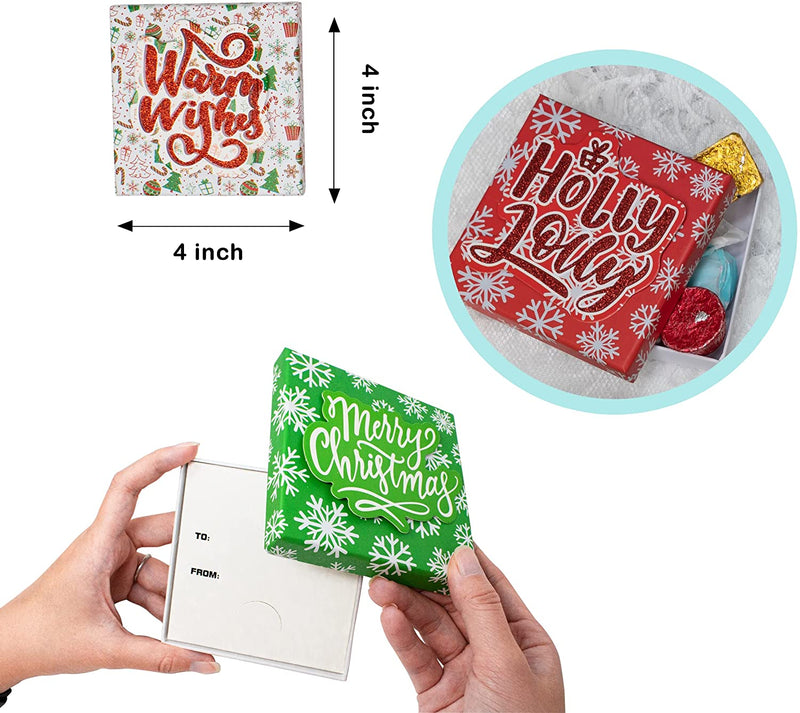 Four-sided Shape Christmas Gift Box, 9 PCs