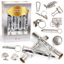 Christmas Party Table Favors (Silver Snowflake), 12 Pack