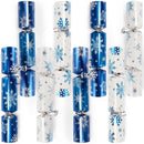 Christmas Party Table Favors (Blue White Snowflake), 8 Pack