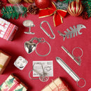 Christmas Party Table Favors (Blue White Snowflake), 8 Pack