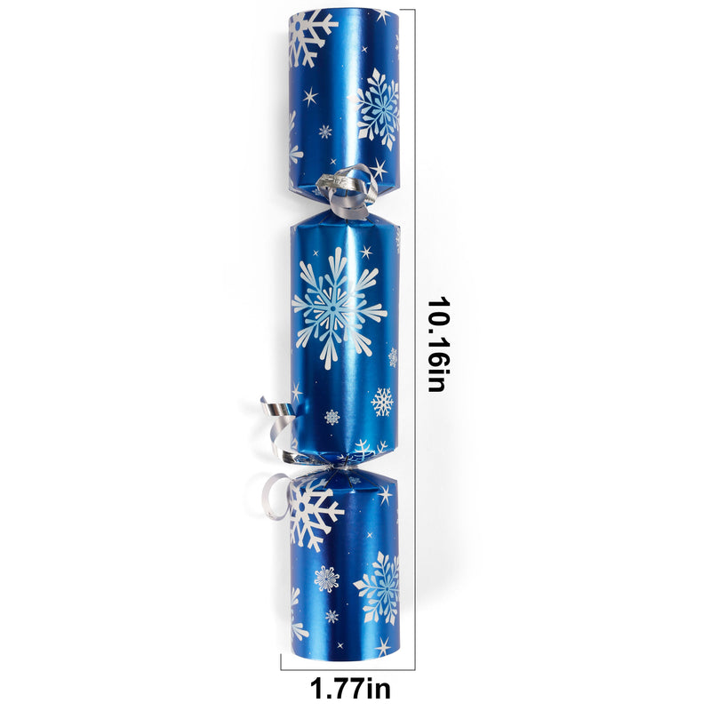 Christmas Party Table Favors (Blue White Snowflake), 8 Pack