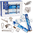 Christmas Party Table Favors (Blue White Snowflake), 8 Pack