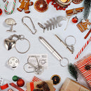 Christmas Party Table Favors (Blue White Snowflake), 8 Pack