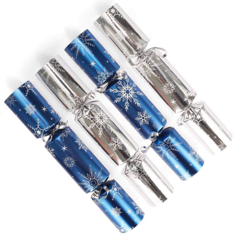 Christmas Party Table Favors (Blue Silver Snowflake), 8 Pack