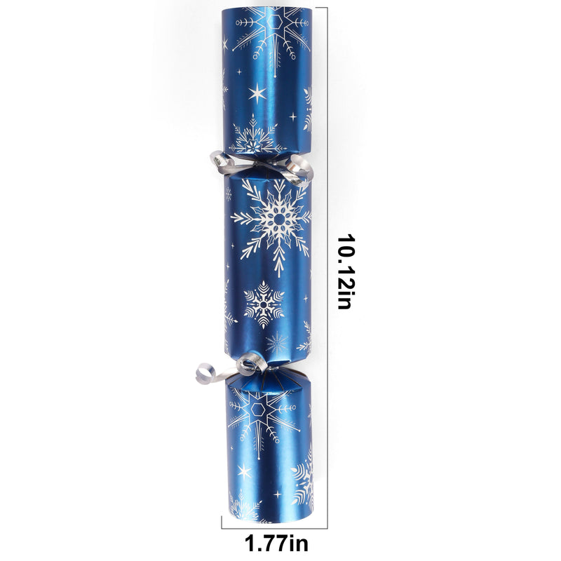 Christmas Party Table Favors (Blue Silver Snowflake), 8 Pack