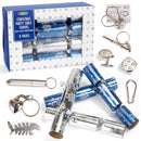 Christmas Party Table Favors (Blue Silver Snowflake), 8 Pack