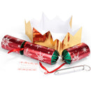 Christmas Party Table Favors (Red Green Snowflake), 8 Pack