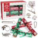 Christmas Party Table Favors (Red Green Snowflake), 8 Pack