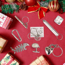 Christmas Party Table Favors (Red Green Plaid), 8 Pack