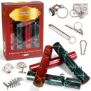 Christmas Party Table Favors (Red Green Plaid), 8 Pack