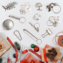 Christmas Party Table Favors (Gold Snowflake), 12 Pack