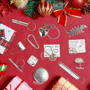 Christmas Party Table Favors (Gold Snowflake), 12 Pack