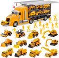 25 in 1 Die-cast Construction Truck Toy Set