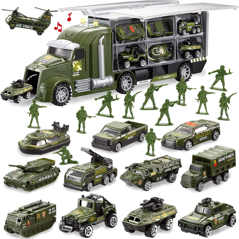 13 in 1 Die-cast Military Toy Set