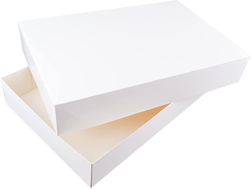 Witte Box White Box with Assorted Size Design and Stickers, 12 Pcs - JOYIN