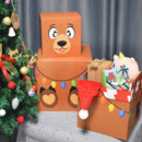 4 Christmas Characters Style Stacking Nesting Set of Boxes, 12 Pcs