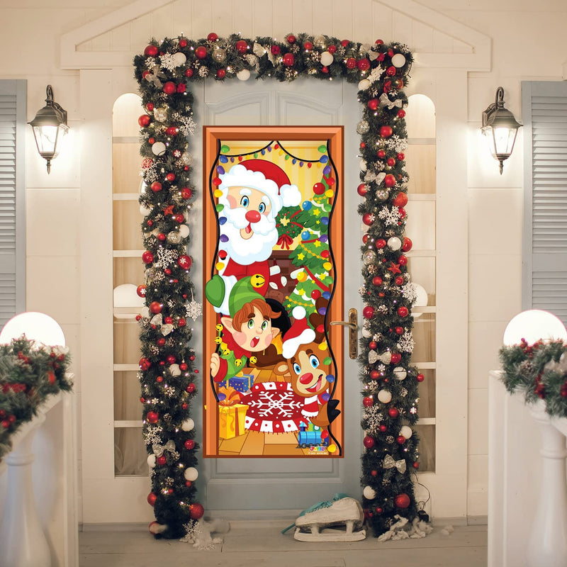 Christmas Multi-characters Door Cover, 3pcs