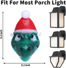Christmas Santa hat Dinosaur Light Cover, 2 Pcs