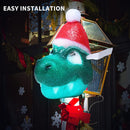 Christmas Santa hat Dinosaur Light Cover, 2 Pcs