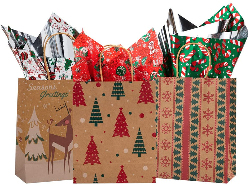 Holiday Tissue Paper Assortment Set, 150 Sheets