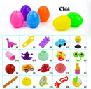 144Pcs Assorted Toys Prefilled Easter Eggs