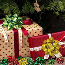 Gift Wrap String and Bows (Red, Gold, Green), 47 Pack