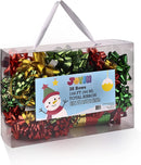 Gift Wrap String and Bows (Red, Gold, Green), 47 Pack