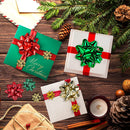 Assorted Bows (Red, Gold, Green), 42 Pack