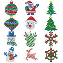 48 Piece Wooden Christmas Ornaments DIY Craft Kit