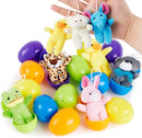 15Pcs Plush Animals Prefilled Easter Eggs