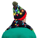 2 Piece Christmas Tree Lit-up Beanie and Scarf