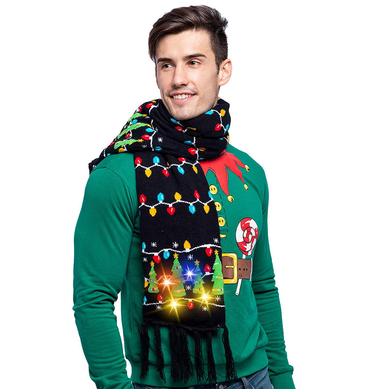 Christmas Lit-up Knitted Scarf