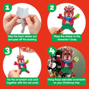 16Pcs Foam Christmas Character Ornaments