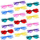 18Pcs Heart Shaped Glasses Valentines Day Cards for Kids-Classroom Exchange Gifts