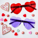 18Pcs Heart Shaped Glasses Valentines Day Cards for Kids-Classroom Exchange Gifts
