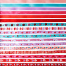 18 Rolls Grosgrain Satin Fabric Ribbon