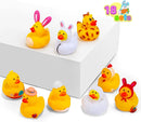 18Pcs Easter Cute Yellow Rubber Duckies