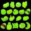 18Pcs 3.15in Glow in the Dark Mochi Squishy Toys Prefilled Easter Eggs for Easter Egg Hunt