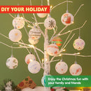 18Pcs Blank White Ball Ornaments for DIY